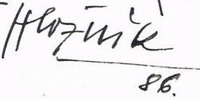 Podpis Ferdinand Hložník